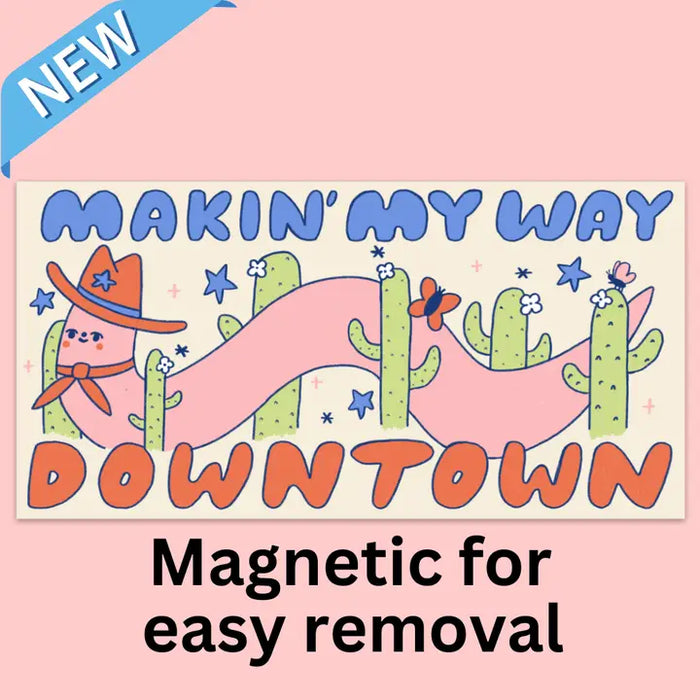 Bumper Magnet - Downtown Worm