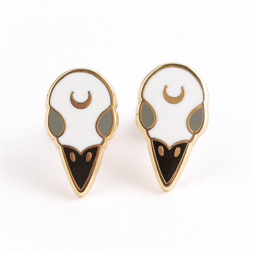 Raven Skull Earrings