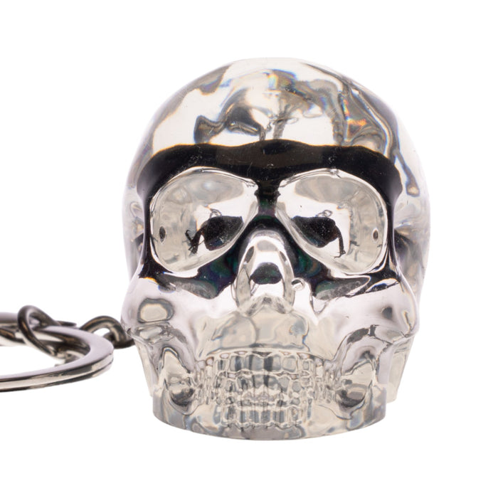 Real Chafer Beetle in Acrylic Skull Keychain