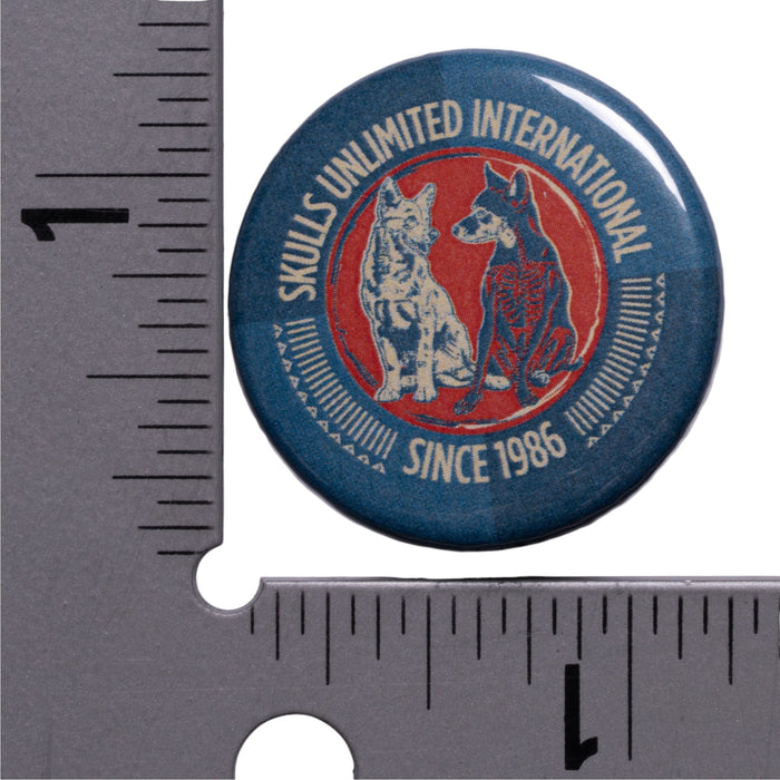 Skulls Unlimited Dog Button