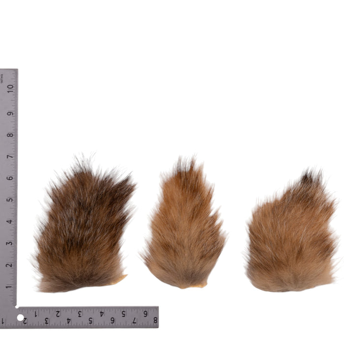 Real Badger Tail Hide - Single