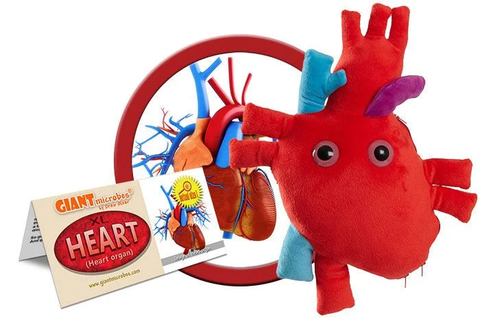 GIANTmicrobes XL Heart Plush with Mini Blood Cells