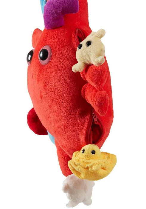 GIANTmicrobes XL Heart Plush with Mini Blood Cells