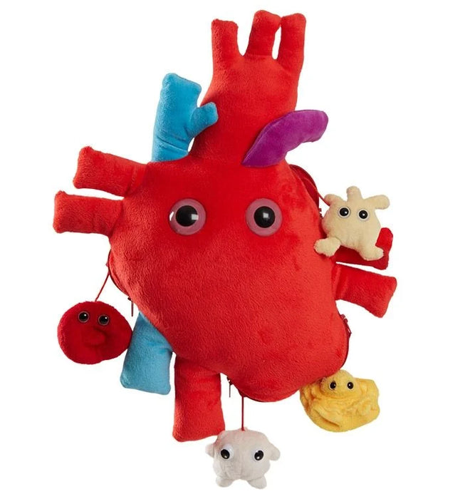 GIANTmicrobes XL Heart Plush with Mini Blood Cells