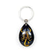 Real Golden Scorpion in Acrylic Keychain