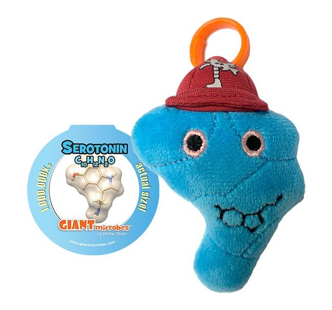 GIANTmicrobes Serotonin Keychain