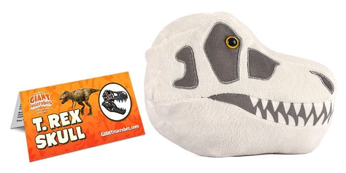 GIANTmicrobes T. Rex Skull Plush