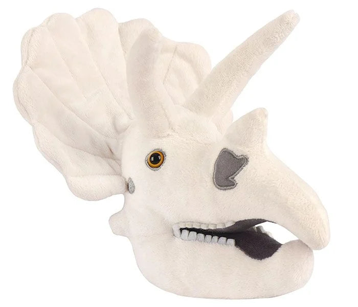 GIANTmicrobes Triceratops Skull Plush