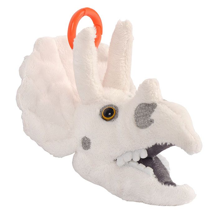 GIANTmicrobes Triceratops Skull Keychain