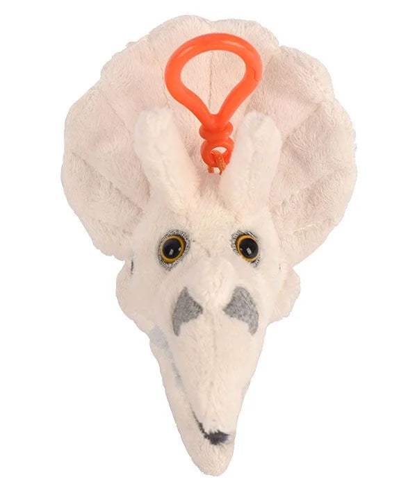 GIANTmicrobes Triceratops Skull Keychain