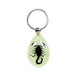 Real Black Scorpion in Acrylic Keychain