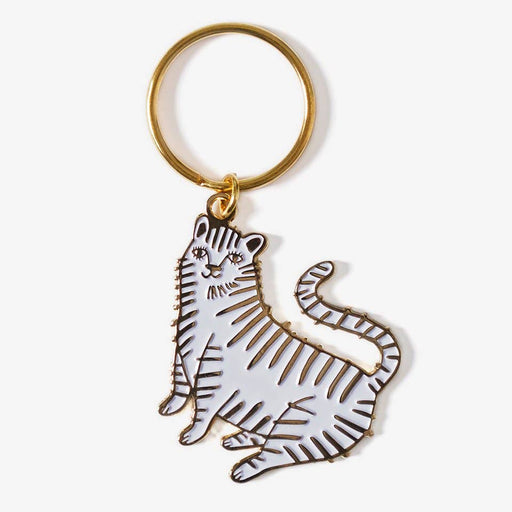 White Tiger Keychain