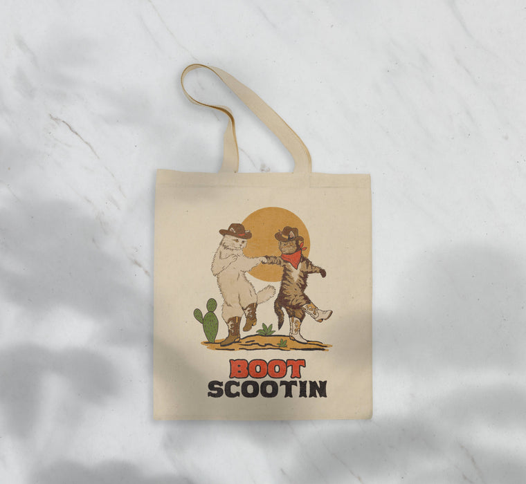 Boot Scootin Kitties Tote Bag