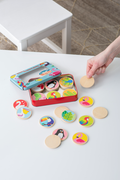 Wooden Bird Memory Game